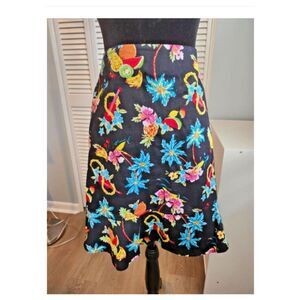 Peplum Floral Skirt size 12 P Bamboo Traders